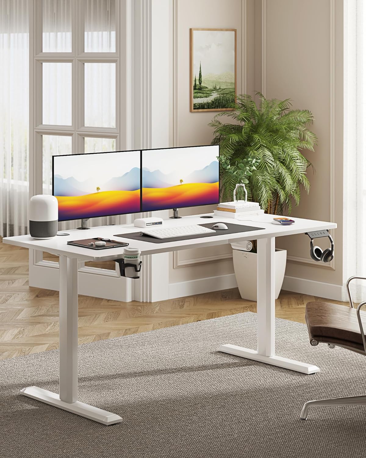 Mesa de altura ajustable eléctrica (55" X 24")